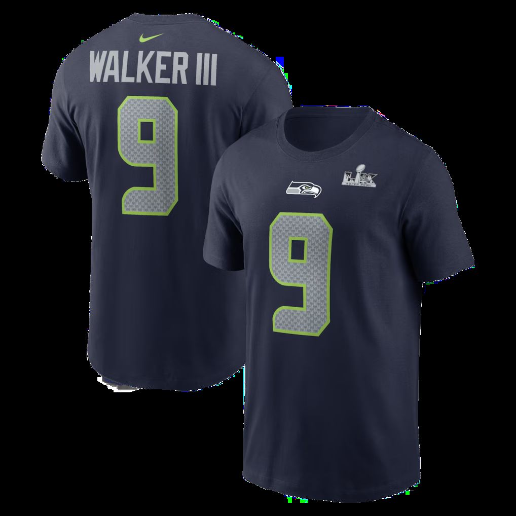 Men 2026 NFL Seattle Seahawks T-shirt blue 09